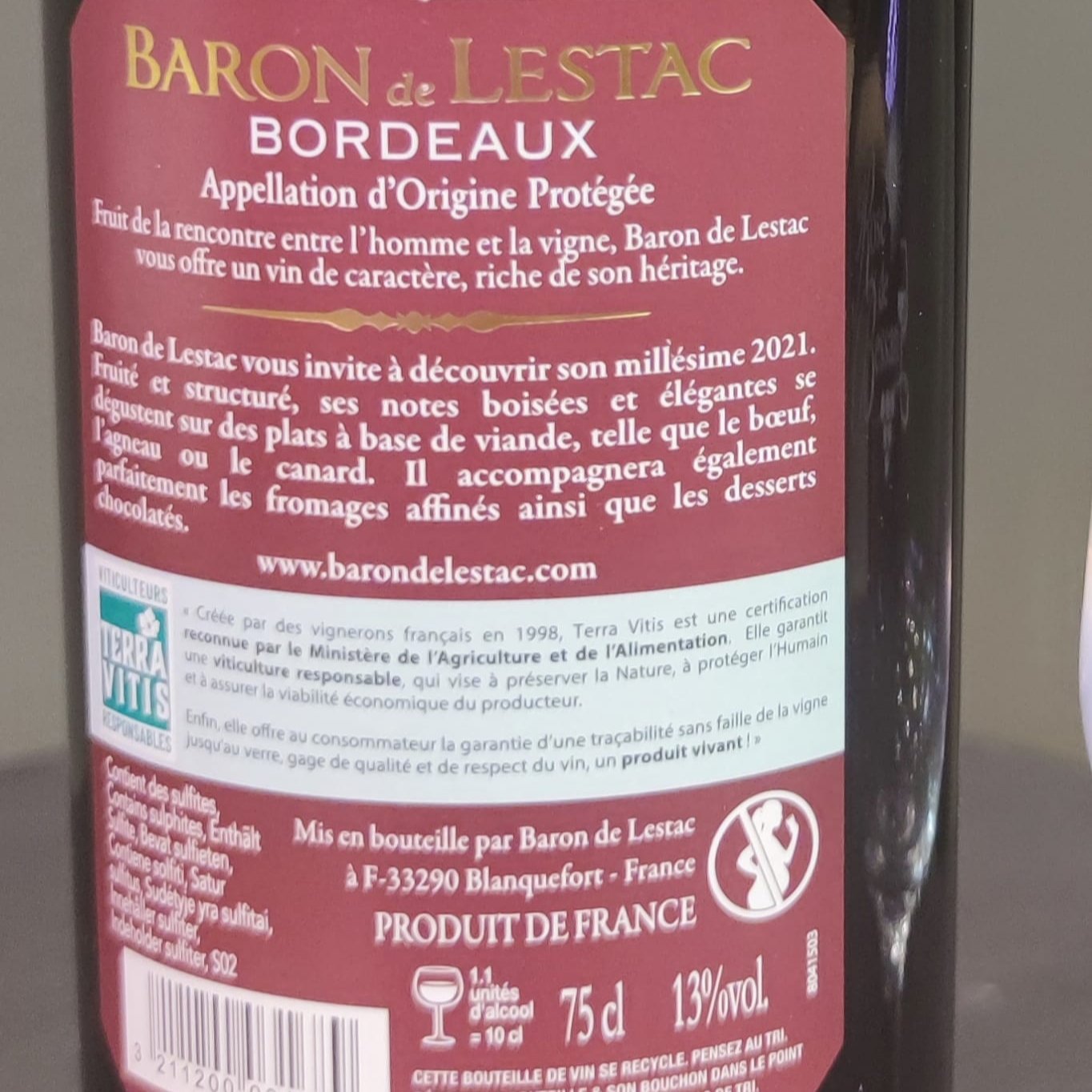 Baron de Lestac - Bordeaux - 2021