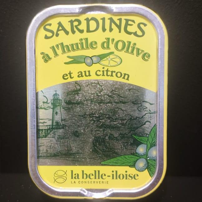 Sardines in olive oil and lemon